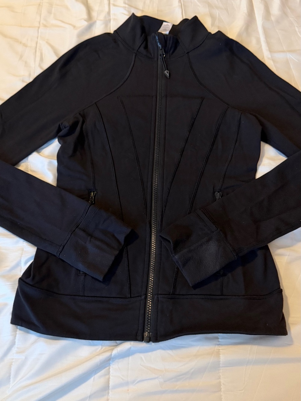 Ivivva Black Women's Fitted Zip-Up Bomber Jacket